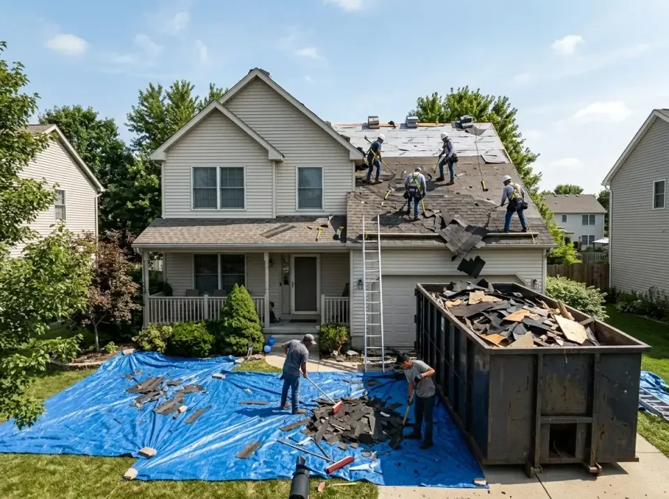roof-replacement-debris-remova-004 — frequently asked questions, Cheapest Dumpster Rentals in Cherry Valley, IL